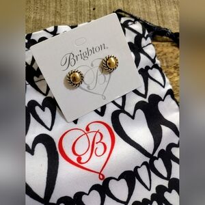 Brighton Gold and Silver Stud Earrings